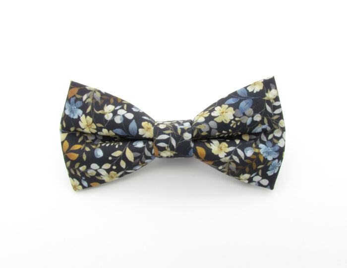 Wildflower Floral Bowtie & Faux Pocket Square