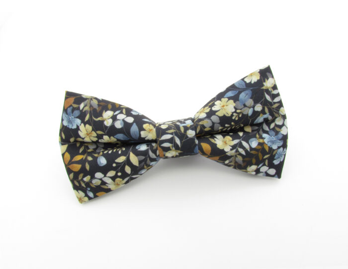 Wildflower Floral Bowtie & Faux Pocket Square - Image 2