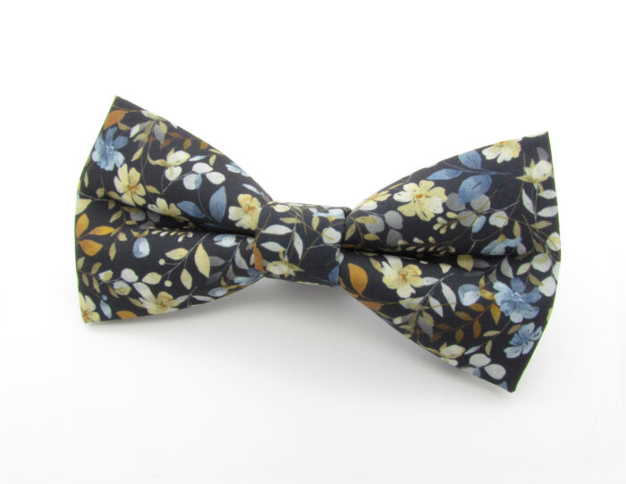 Wildflower Floral Bowtie & Faux Pocket Square - Image 3