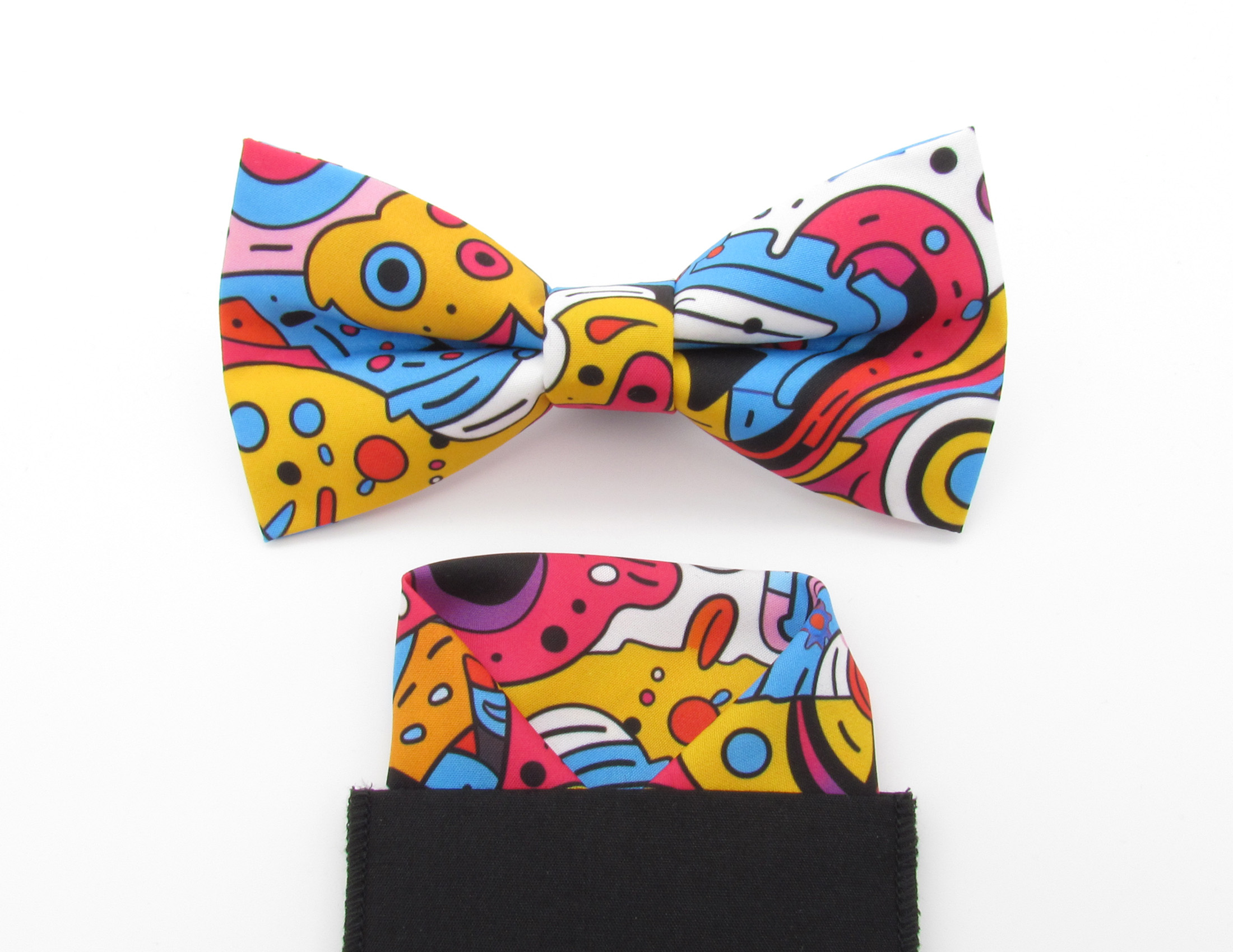 Pop Art Bowtie & Faux Pocket Square - Image 5