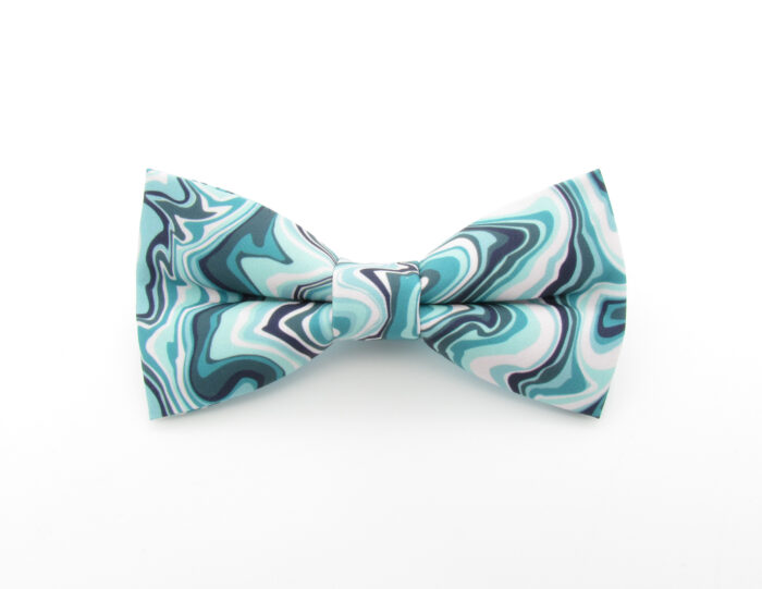 Blue Marble Waves Bowtie Set