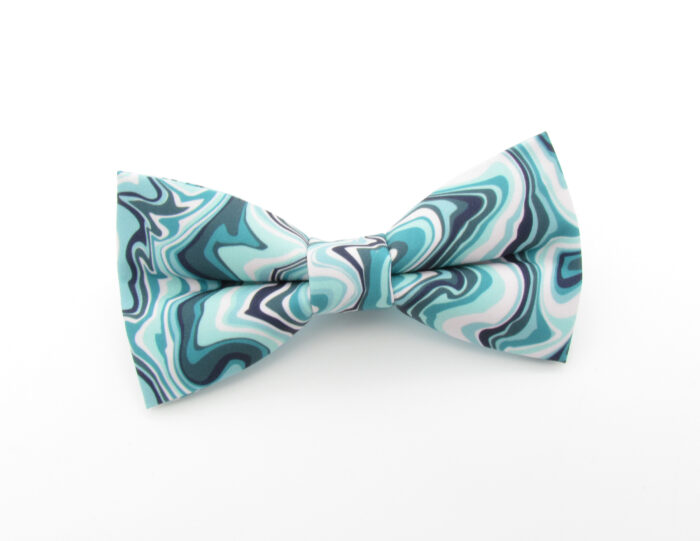 Blue Marble Waves Bowtie Set - Image 2