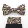 Elegant Floral Harmony Bowtie & Faux Pocket Square - Image 5
