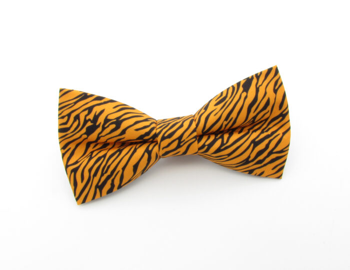 Orange Tiger Print Bowtie Set - Image 2