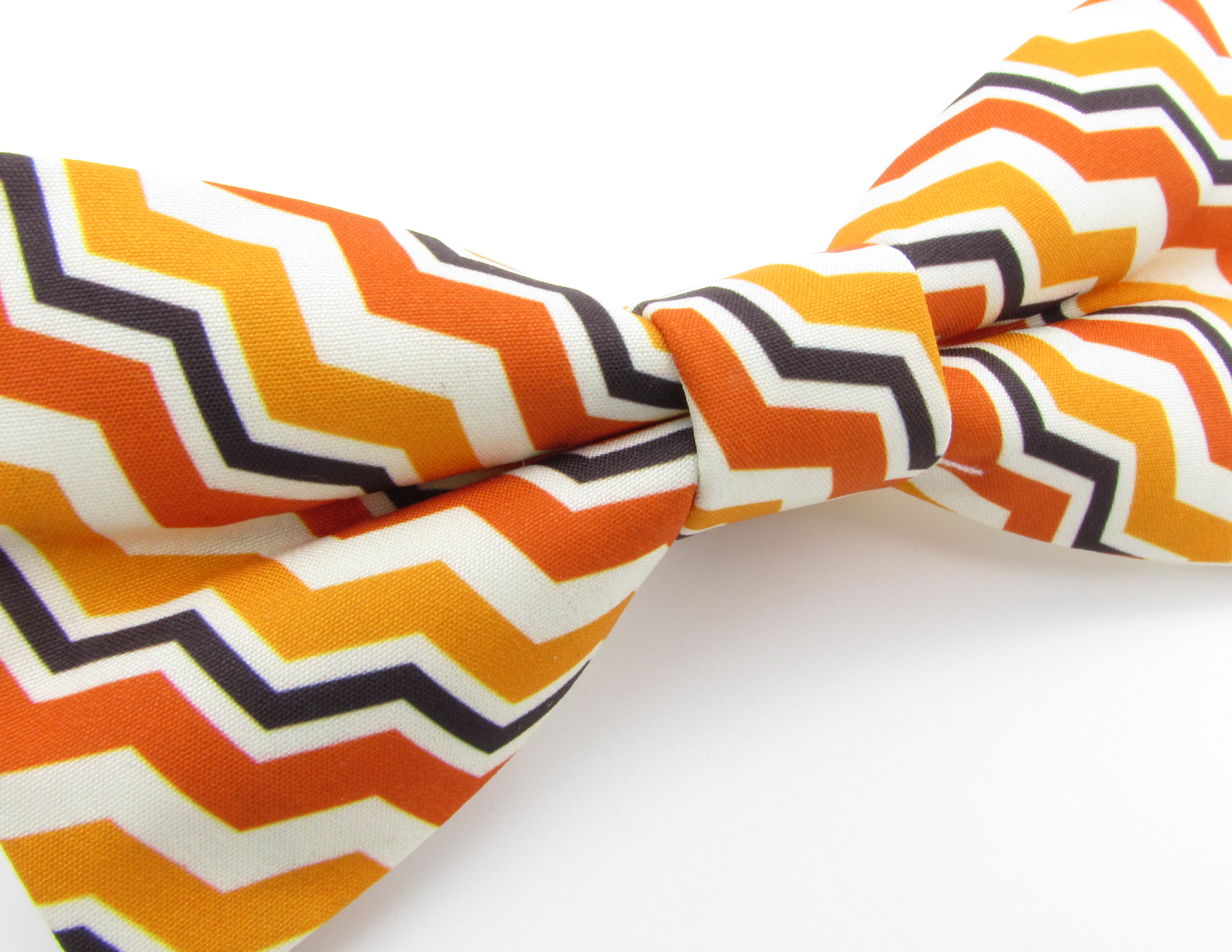 Orange Zig Zag Bowtie - Image 4