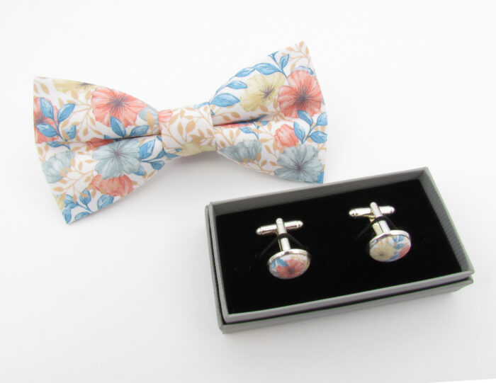 Pastel Floral Elegance Bowtie Set - Image 5