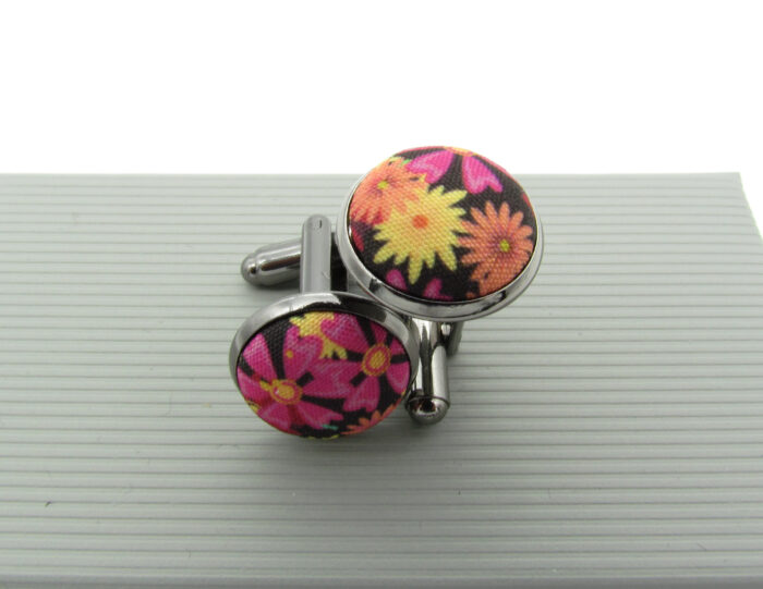 Red and Magenta Floral Bowtie - Image 9