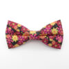 Red and Magenta Floral Bowtie