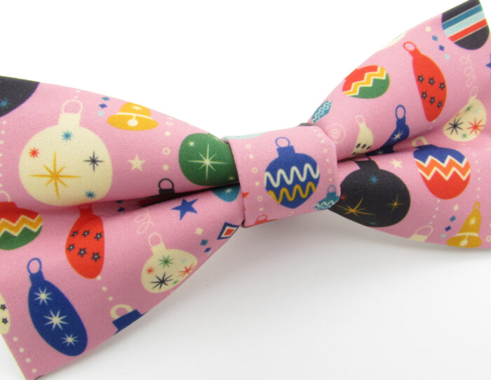 Pink Vintage Christmas Bowtie Set - Image 10