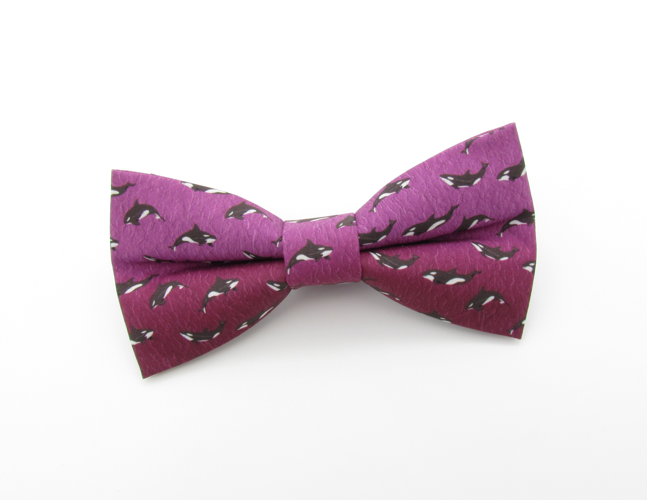 Pink Orca Bowtie & Faux Pocket Square - Image 2