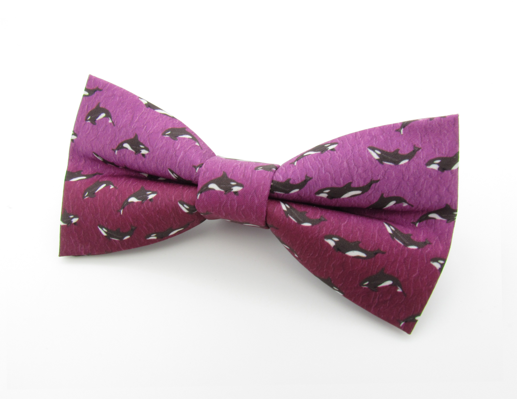 Pink Orca Bowtie & Faux Pocket Square - Image 3