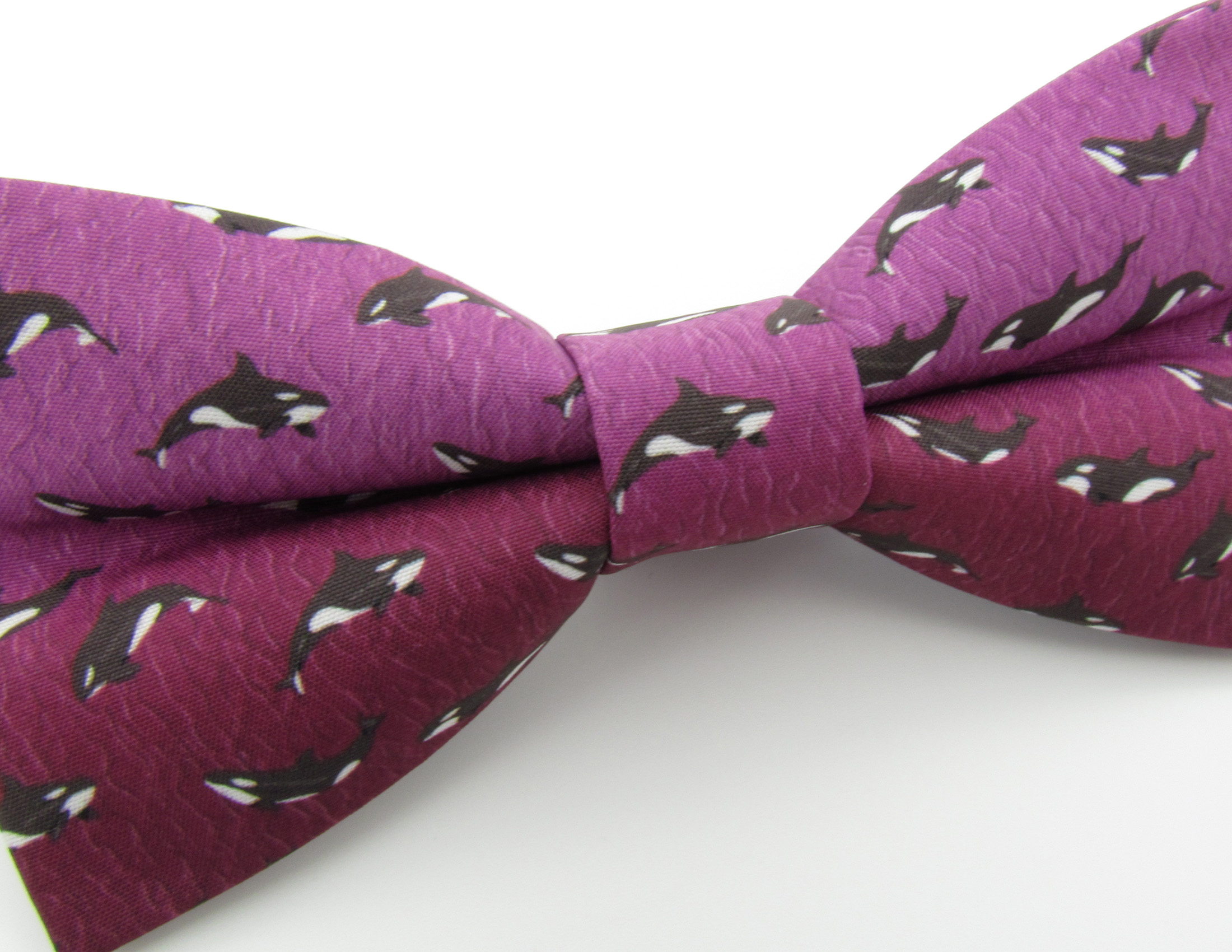 Pink Orca Bowtie & Faux Pocket Square - Image 4