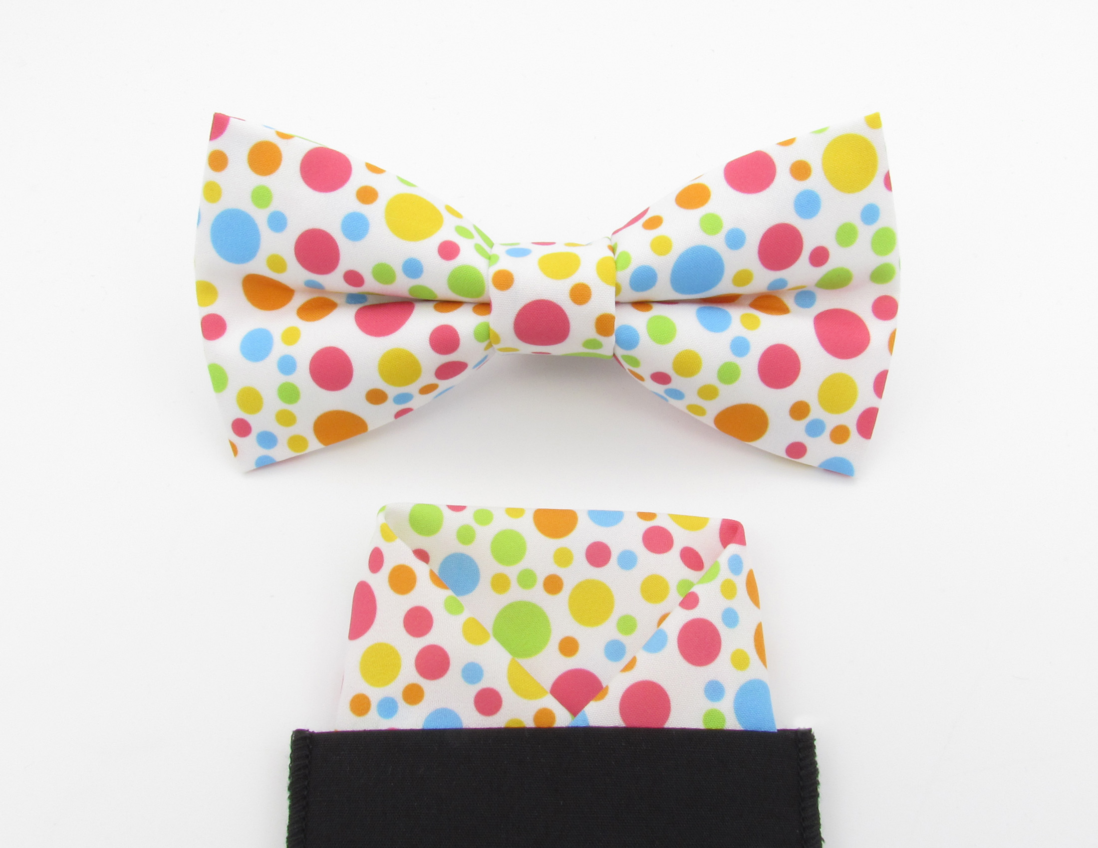 Bright Polka Dot Bowtie Set - Image 6