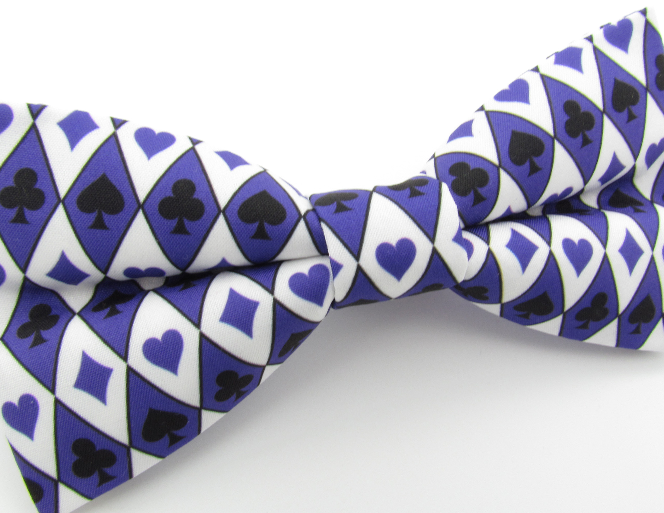 Purple Card Suit Patterned Bowtie Set - Image 10