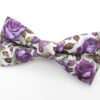 Purple and White Rose Bowtie Set - Image 3