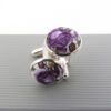 Purple and White Rose Bowtie Set - Image 9