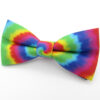 Rainbow Tie Dye Bowtie & Faux Pocket Square - Image 3