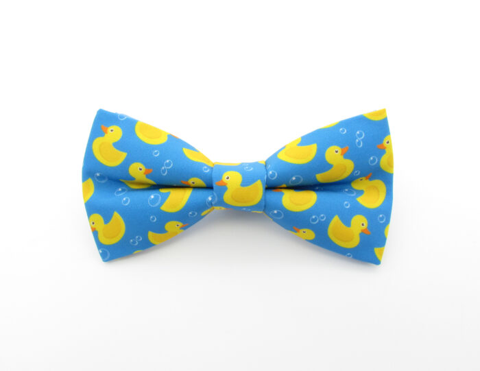 Blue Rubber Duck Patterned Bowtie Set