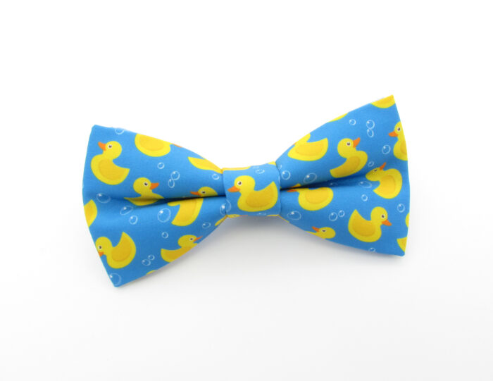 Blue Rubber Duck Patterned Bowtie Set - Image 2