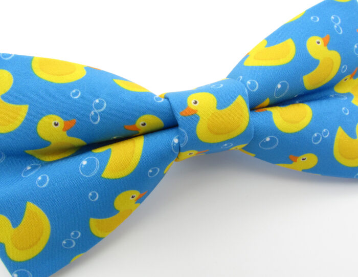 Blue Rubber Duck Patterned Bowtie Set - Image 8