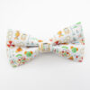 White Science Patterned Bowtie Set - Image 2