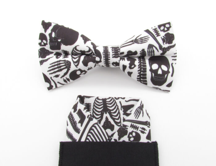 X-ray Bones Bowtie & Faux Pocket Square - Image 5