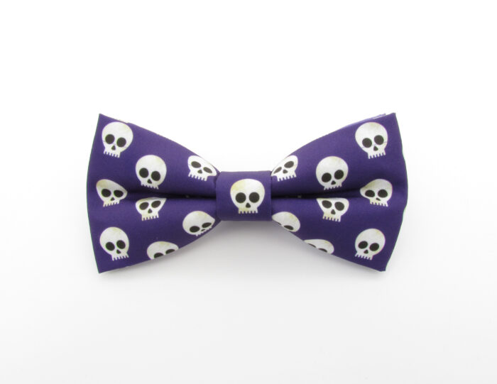 Purple Skull Bowtie & Cufflinks