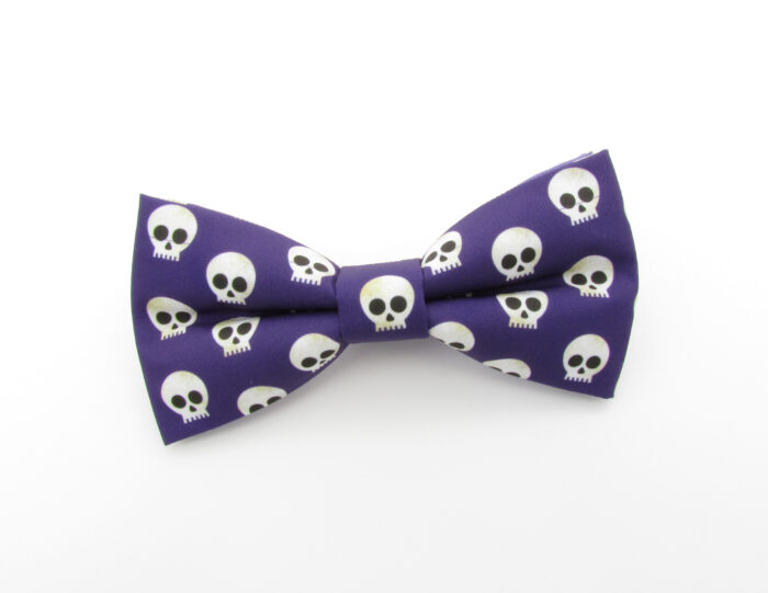 Purple Skull Bowtie & Cufflinks - Image 2