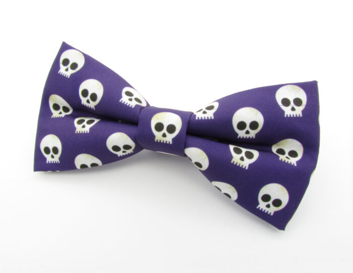 Purple Skull Bowtie & Cufflinks - Image 3