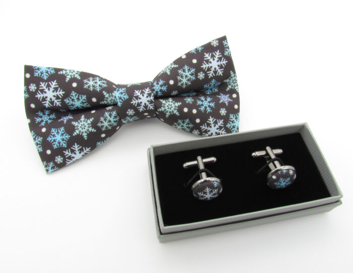 Snowflake Christmas Bowtie Set - Image 5