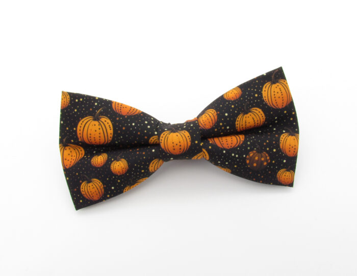 Spotty Pumpkin Bowtie & Faux Pocket Square - Image 2