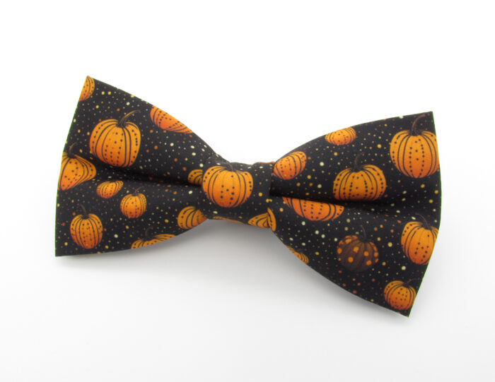 Spotty Pumpkin Bowtie & Faux Pocket Square - Image 3