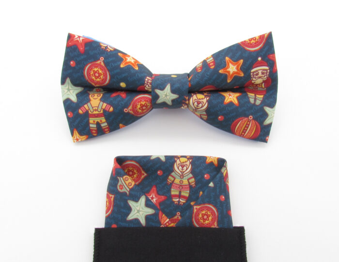 Vintage Toy Christmas Bowtie & Faux Pocket Square - Image 5