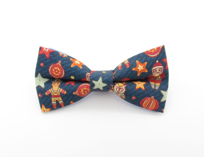 Vintage Toy Christmas Bowtie & Faux Pocket Square