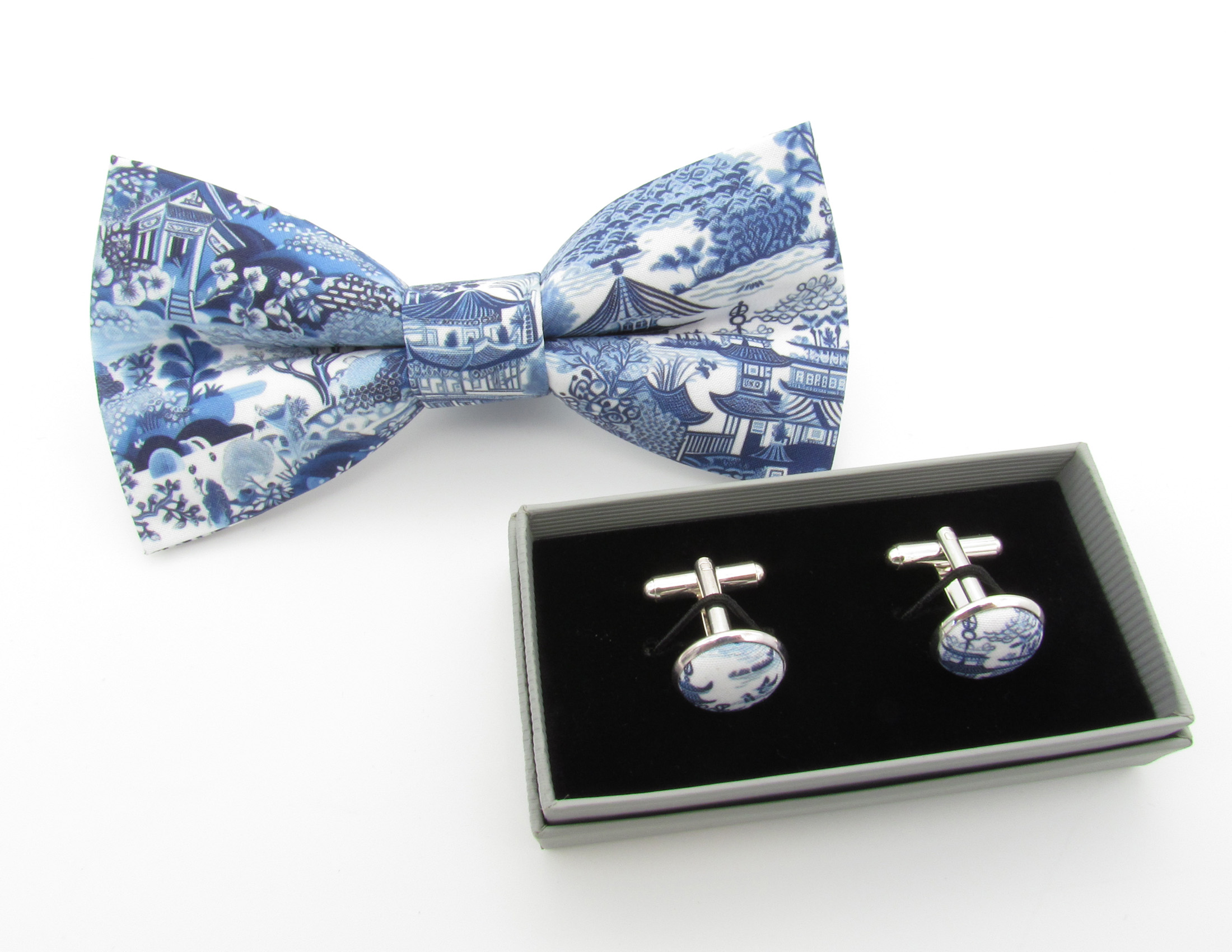 Willow Pattern Bowtie Set - Image 5