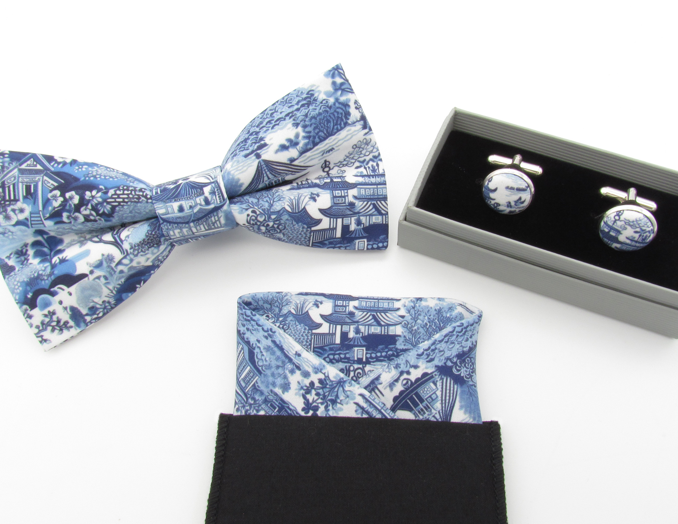 Willow Pattern Bowtie Set - Image 7