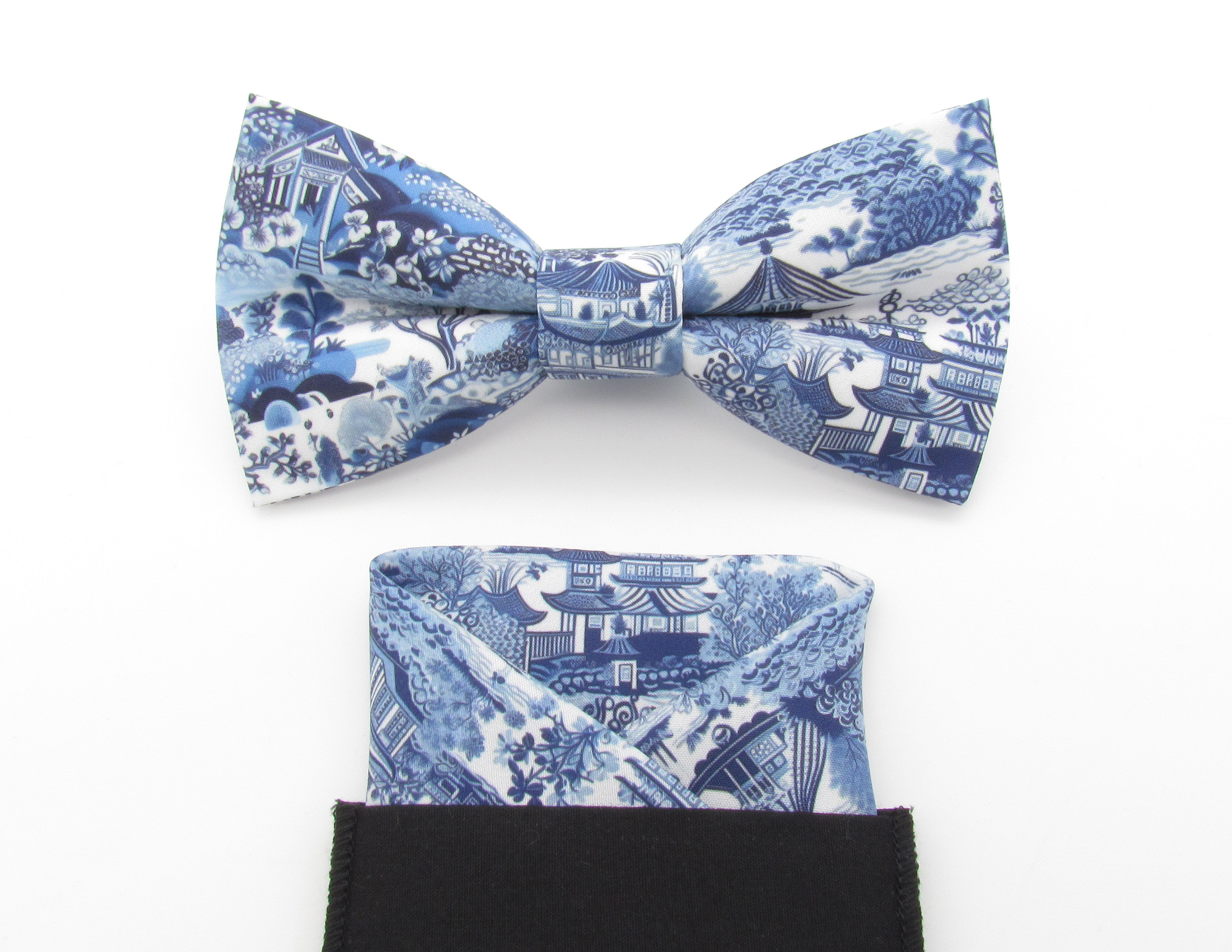 Willow Pattern Bowtie Set - Image 6