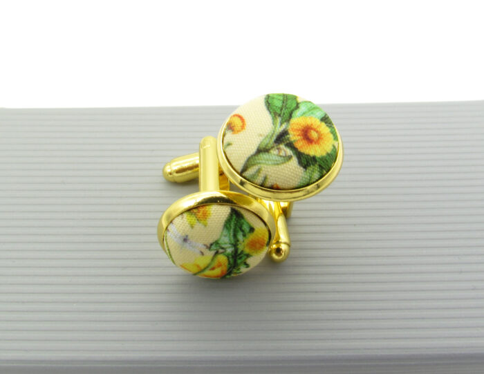 Yellow Wildflower Patterned Bowtie Set - Image 11