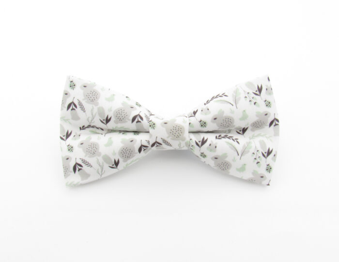 White Rabbit Patterned Bowtie