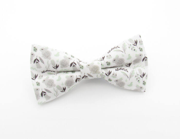 White Rabbit Patterned Bowtie - Image 2