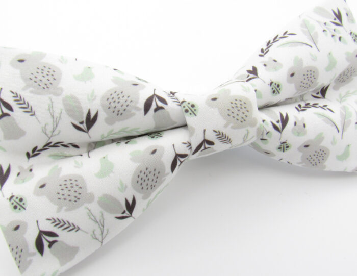 White Rabbit Patterned Bowtie - Image 4