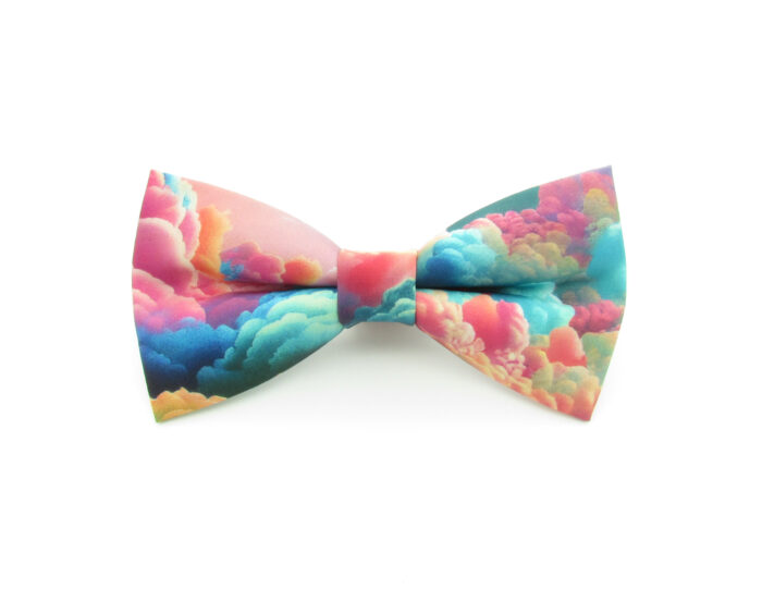 Rainbow Clouds Bowtie