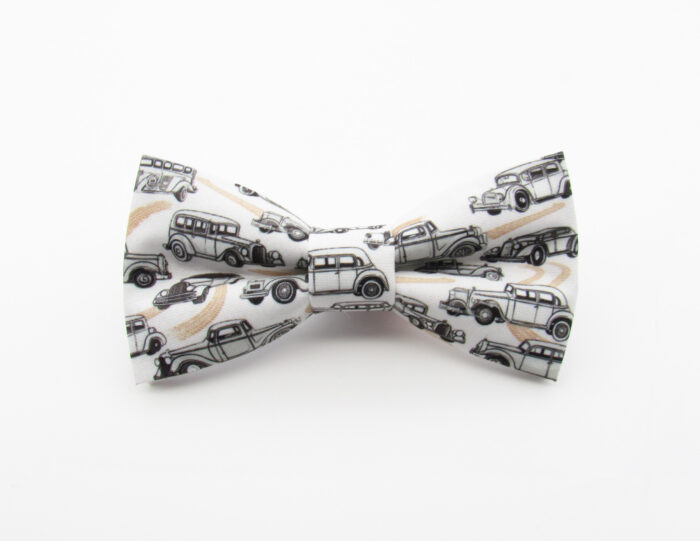 Vintage Car Patterned Bowtie