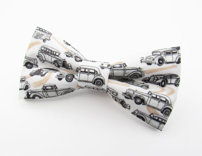 Vintage Car Patterned Bowtie - Image 3