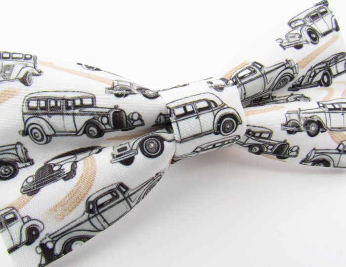 Vintage Car Patterned Bowtie - Image 4