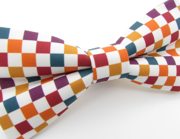 Autumn Check Patterned Bowtie - Image 4