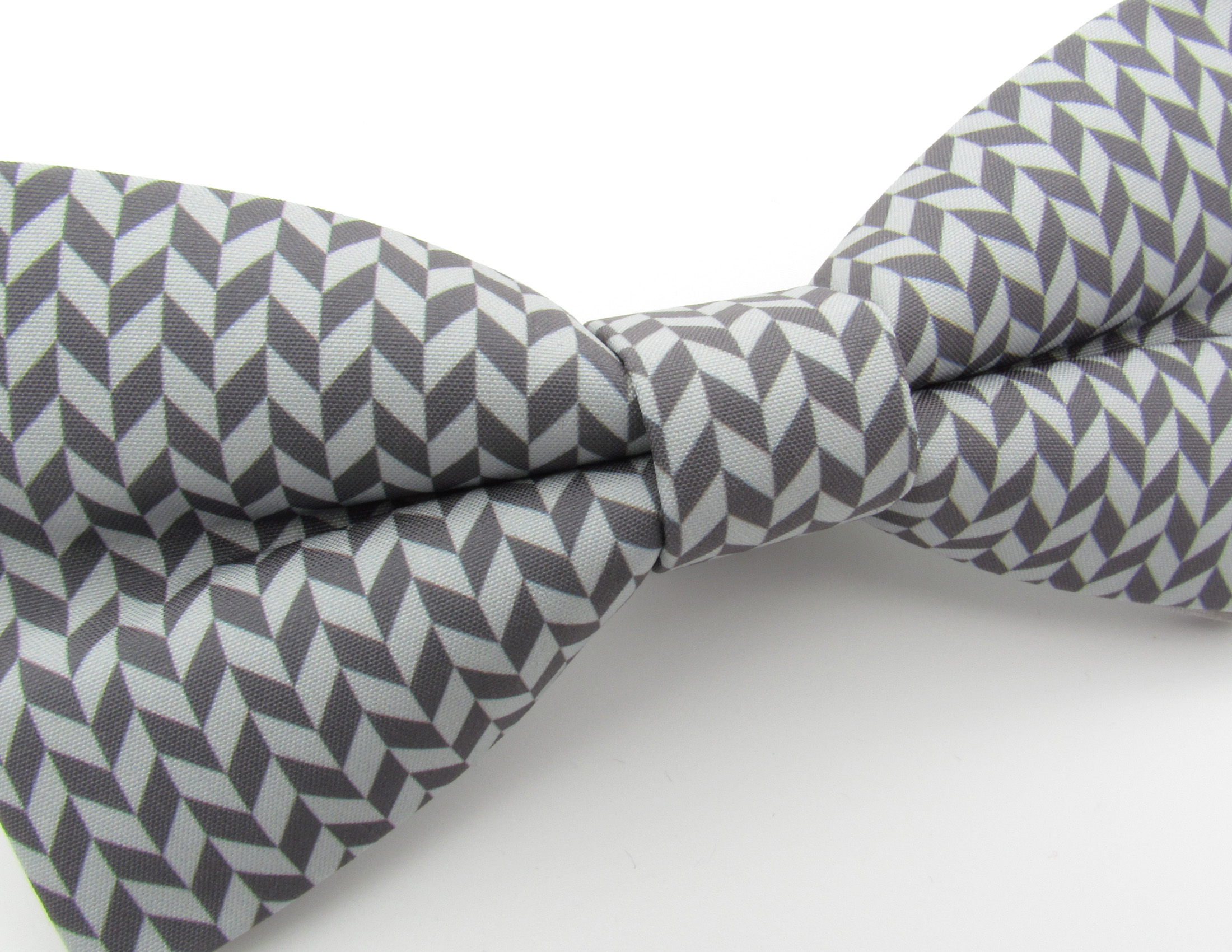Modern Grey Crosshatch Pattern Bowtie & Cufflinks - Image 7