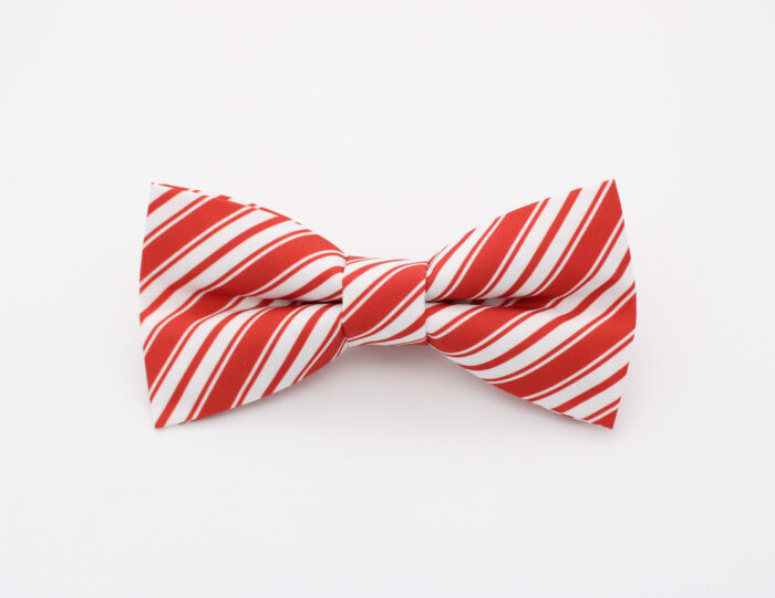 Candy Cane Striped Bowtie Set