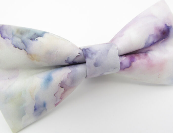 Ethereal Watercolor Ink Swirl Bowtie - Image 4