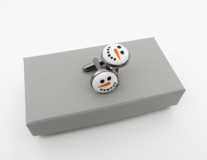 Snowman Face Cufflinks - Image 2